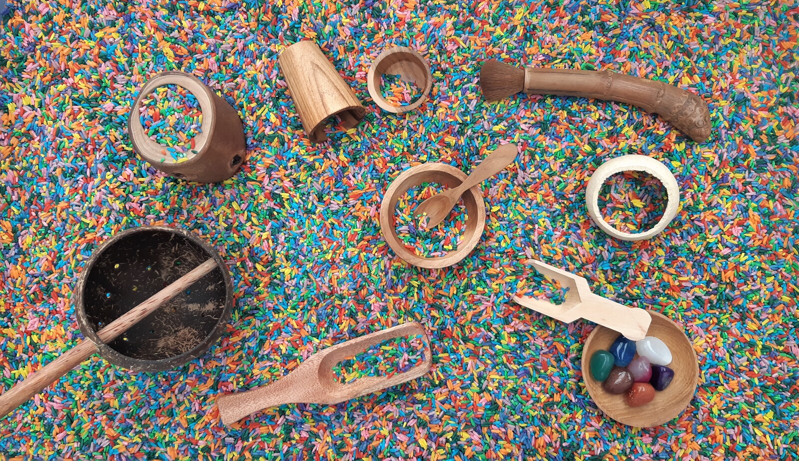 Coloured Rice 500g TTG Early Learning Supplies