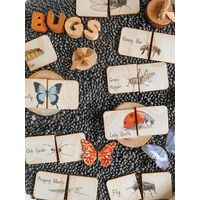 Australian Garden Bug Themed Matching Puzzles - 18 Pieces