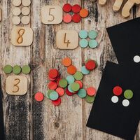 Wooden Counters & Numbers