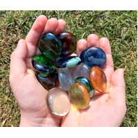Glass Pebbles - Assorted Colours 150g