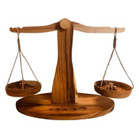 Wooden Scales with Stainless Steel Weights