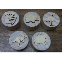 Australian Animal Play Dough Stampers - Set of 5