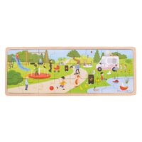 In The Park Wooden Puzzle - 24 pieces
