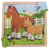 Horse & Foal Wooden Puzzle