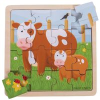 Cow & Calf Wooden Puzzle