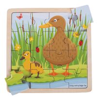 Duck & Duckling Wooden Puzzle
