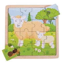 Sheep & Lamb Wooden Puzzle