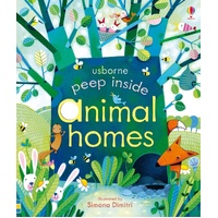 Peep Inside Animal Homes Board Book with Pop Up Flaps