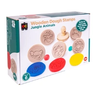 Wooden Dough Stamps - Jungle Animals