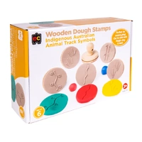 Wooden Dough Stamps - Indigenous Animal Tracks