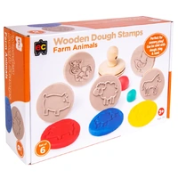 Wooden Dough Stamps - Farm Animals