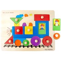 Train Puzzle with Knobs