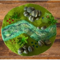 River Landscape Round Playmat Playscape 40cm