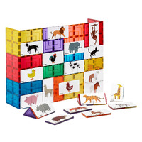 Learn & Grow - Magnetic Tile Topper - Duo Animal Puzzle Pack (40 Piece)