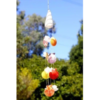 Shell Wind Chime - Small Coloured