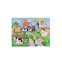 Wooden Chunky Farm Animal Puzzle