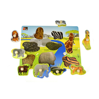 2 in 1 Wild Animal Peg Puzzle