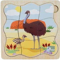 Bush Buddies Life Cycle Layer Puzzle - Emu
