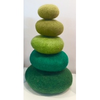 Papoose Stacking Pebbles - Green