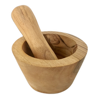 Wooden Mortar & Pestle - Large