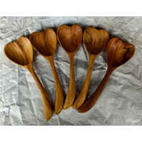 Teak Heart Spoon