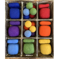 Papoose Felt Shape Set - Rainbow Tray 1 *pre-order