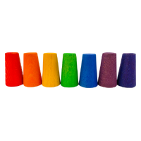 Mini Rainbow Cones - Set of 7