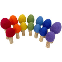 Papoose Rainbow Trees - 14 Piece Set