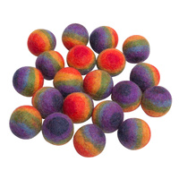 Felt Rainbow Ball 3.5cm