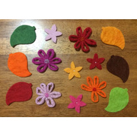 Felt Flowers & Leaves