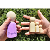 Wooden Peg People / Doll