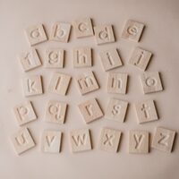 Wooden Alphabet Tiles