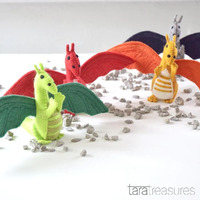 Felt Dragon Toy