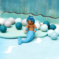 Felt Coral Hanging Merman