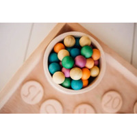 Wooden Balls - Coloured - Set of 50