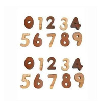 Wooden 2 Tone Number Set