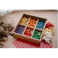 Froebel Peg and Lacing Board