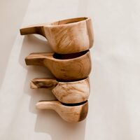 Wooden Measuring Cups - Set of 4