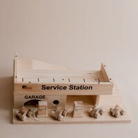 Solid Wooden Service Station