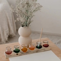Wooden Paint Pot/Jar Holder