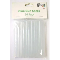 LOW TEMP glue gun sticks - White/Clear 24 pack