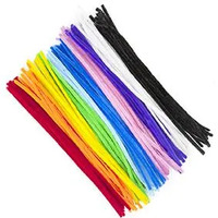 Coloured pipe cleaners - 100pk