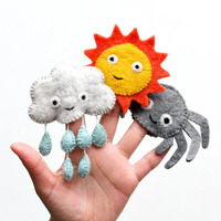 Itsy Bitsy Spider (Incy Wincy Spider) Finger Puppet Set