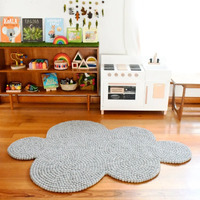 Felt Ball Rug - Grey Cloud 170cm *pre-order