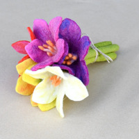 Felt Flowers - Set of 5