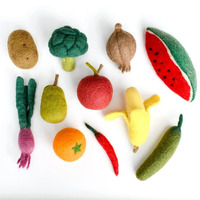 Felt Vegetables & Fruits Set B - 11 pieces