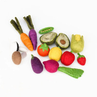 Felt Vegetables & Fruits Set A - 14 pieces