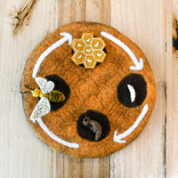 Felt Life Cycle of a Honeybee