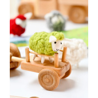 Felt Sheep Toy - Green Sheep