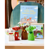 Three Billy Goats Gruff Finger Puppet Set